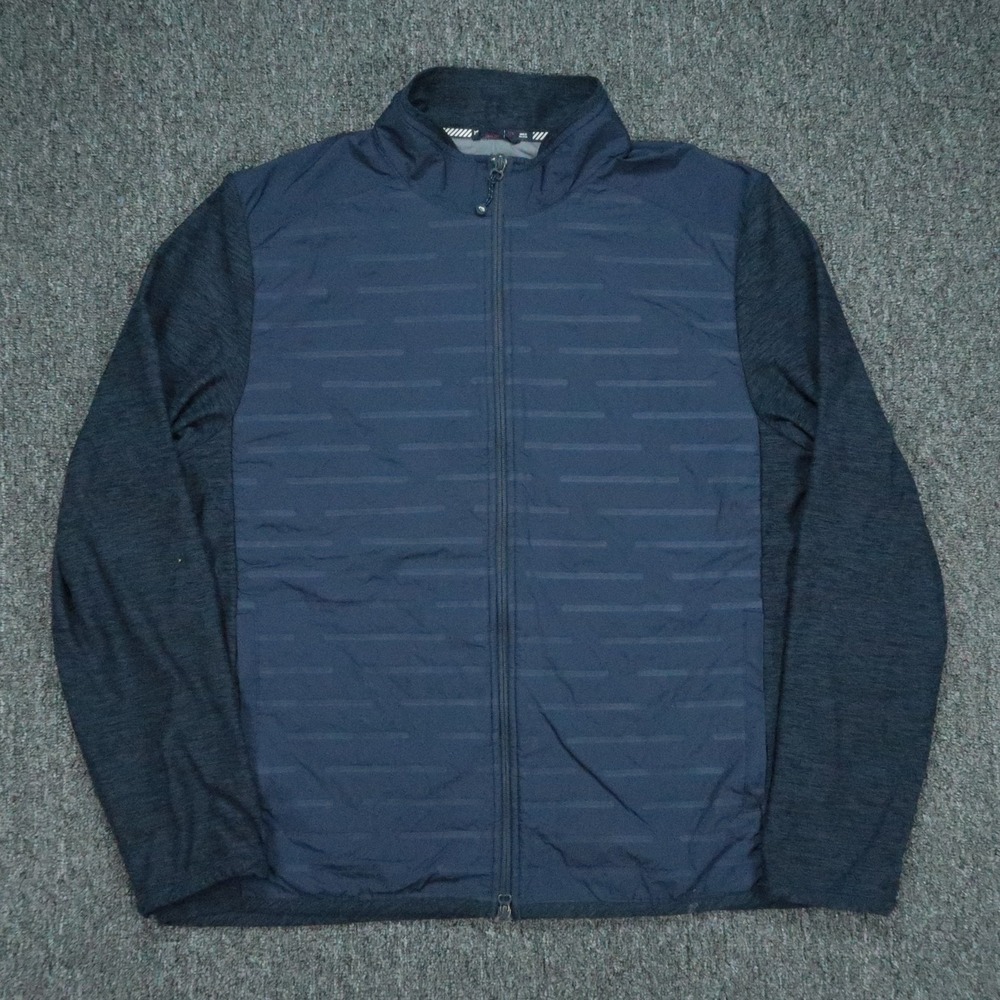 Southern Tide Jacket Men XL Blue Hybrid Full Zip Pockets Stretch Preppy Athletic